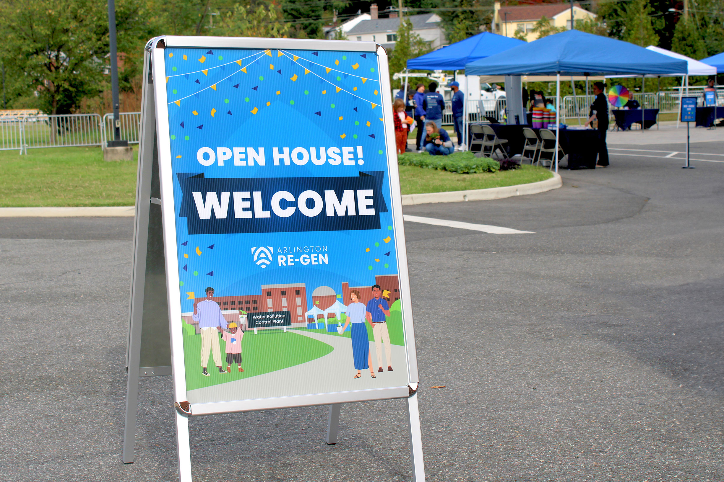Welcome Sign at Open House
